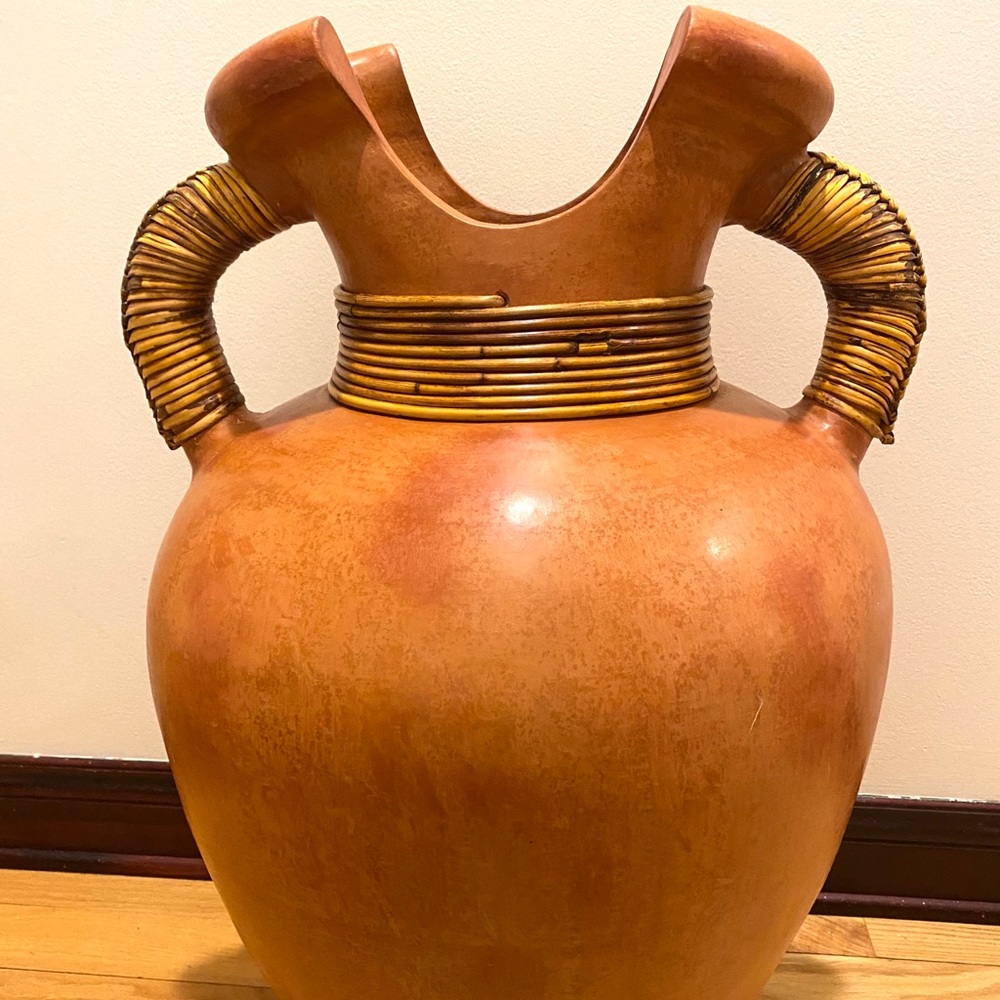 Orange Floor Vase
